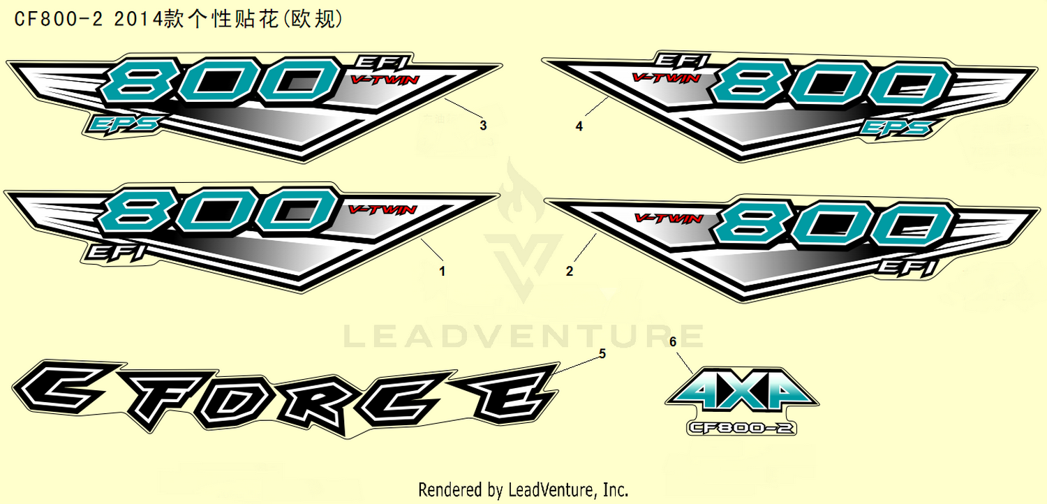 Fuel Tank Decals(Euro)