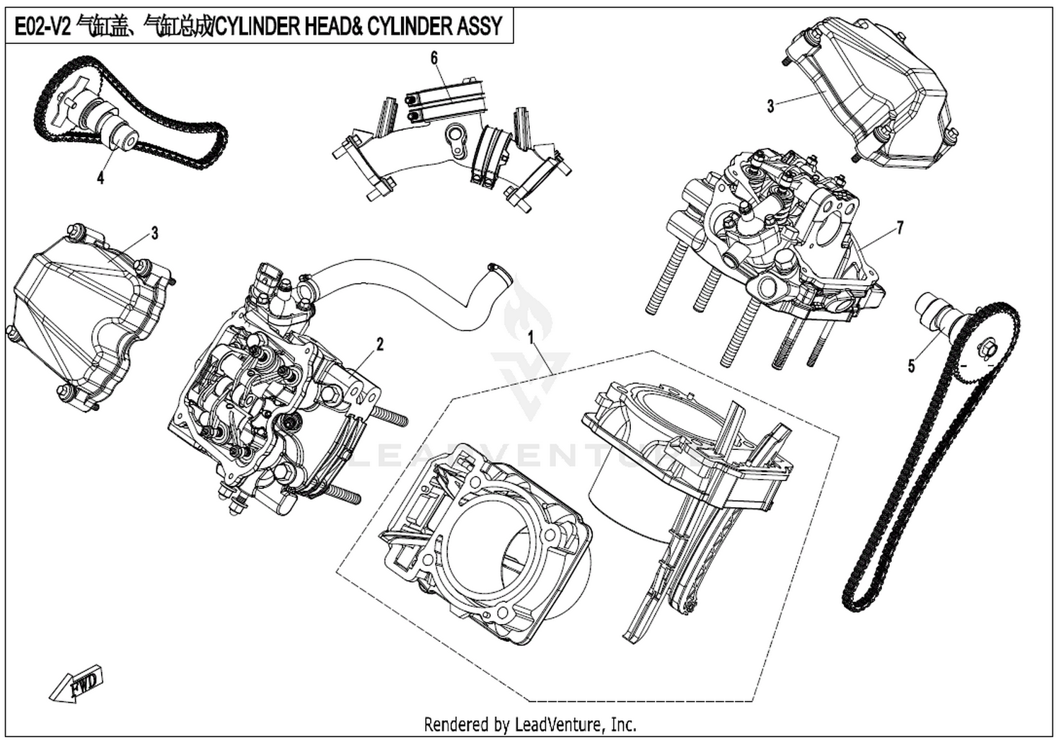 Cylinder Head & Cylinder Assy